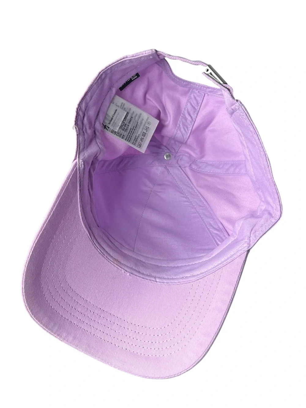 Ariana Grande Thank U Next H&M Lavender Embroidered Dad Hat Cap OS